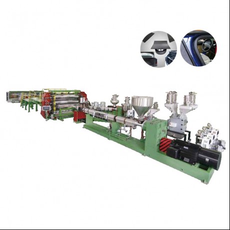 Linha de extrusão de placa de polímero automotivo HDPE