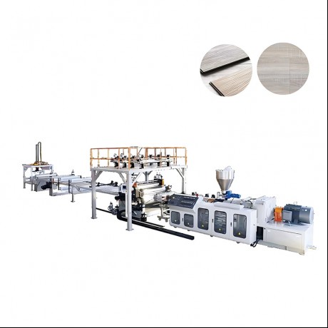 Linha de extrusão de piso de ambiente de pedra-plástico SPC da Jwell Machinery China